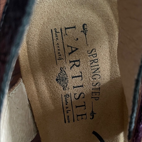 Spring Step Colorful Leather Sandals - Picture 4 of 5